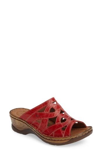 Women's Josef Seibel Catalonia 44 Slide Sandal -6.5us / 37eu - Red