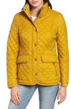 Women's Joules Warm Welcome Quilted Jacket - Beige