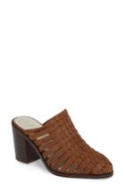 Women's 1.state Licha Woven Block Heel Mule M - Brown