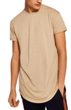 Men's Topman Scotty Longline T-shirt - Beige