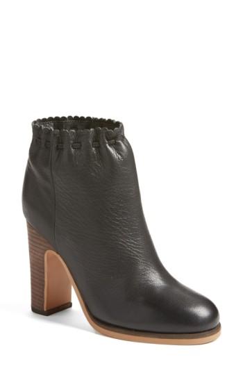 Women's See By Chloe 'jane' Scalloped Bootie .5us / 40.5eu - Black