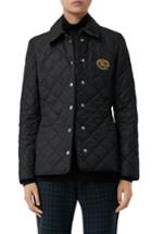 Women's Burberry Franwell Diamond Quilted Jacket - Black
