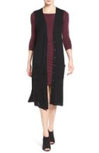 Women's Halogen Long Merino Wool Blend Sweater Vest