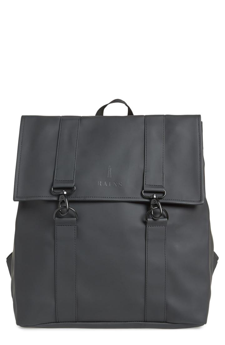 Men's Rains 'msn' Water Repellent Backpack - Black