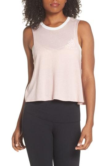 Women's Spiritual Gangster Om Honor Crop Tank - Beige