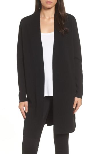 Women's Emerson Rose Long Open Front Cardigan - Black