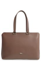 Longchamp Honore 404 Leather Tote - Beige