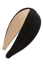 Tasha Pleated Basic Headband, Size - Black
