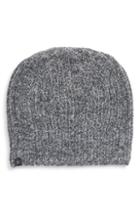 Women's Barefoot Dreams Circle Heathered Ribbed Beanie, Size - Blue
