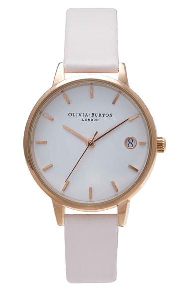 Women's Olivia Burton 'the Dandy' Leather Strap Watch, 30mm