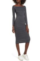 Women's Soprano Stripe Off The Shoulder Midi Dress