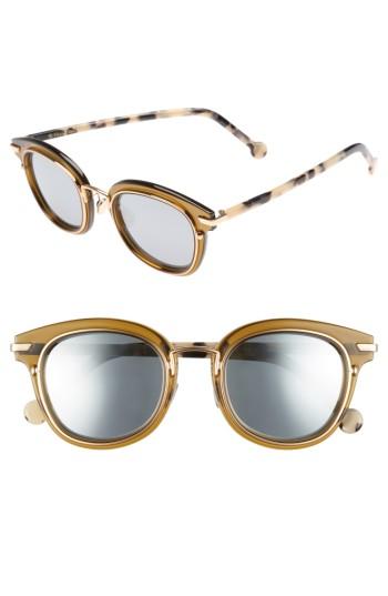Women's Dior Origins 1 53mm Round Sunglasses - Green