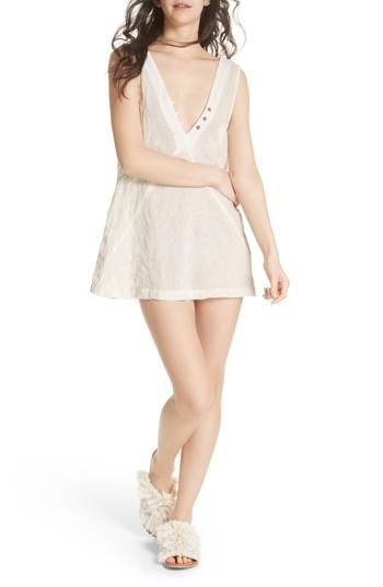 Women's Free People Sweetest Shifty Minidress, Size - White