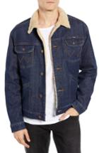 Men's Wrangler Heritage Fleece Lined Denim Jacket - Blue
