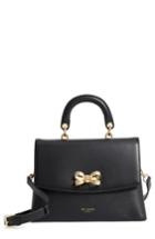 Ted Baker London Lauree Looped Bow Leather Satchel - Black