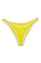 Women's Topshop Contrast High Leg Bikini Bottoms - Yellow
