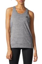 Women's Adidas Performer Climalite Banded Tank - Grey