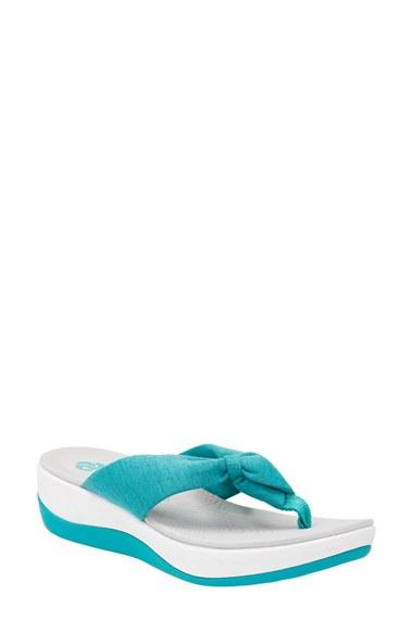 Women's Clarks Arla Glison Flip Flop M - Blue