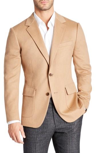 Men's Bonobos Slim Fit Camel Hair Blazer R - Beige