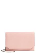 Women's Nordstrom Hunter Saffiano Leather Wallet On A Chain - Pink