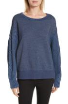 Women's Rag & Bone Harper Cable Knit Sweater, Size - Blue