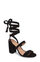 Women's Halogen Finley Lace-up Sandal .5 M - Black