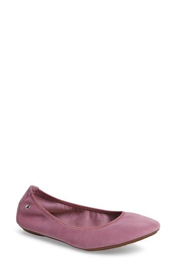 Women's Hush Puppies 'chaste' Ballet Flat .5 Xw - Pink