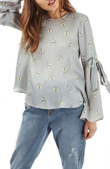 Women's Topshop Moth Print Top