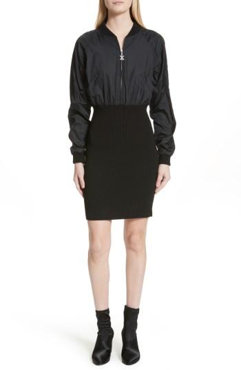 Women's Opening Ceremony Bomber Dress - Black