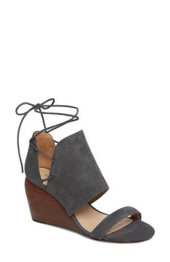 Women's Kelsi Dagger Brooklyn River Wedge Sandal M - Grey