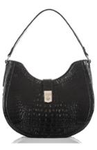 Brahmin Bethany Croc Embossed Leather Hobo -
