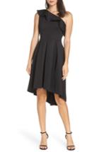 Women's Chi Chi London Peyton One-shoulder High/low Cocktail Dress - Black