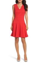 Women's Eliza J Ponte Fit & Flare Dress - Red
