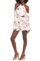 Women's Afrm Ryland Ruffle Romper - Ivory