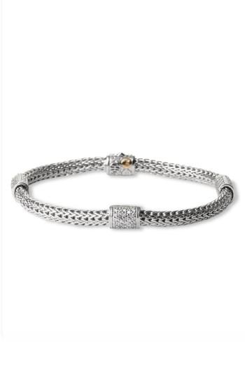 Women's John Hardy 'classic Chain' Pave Diamond Station Bracelet