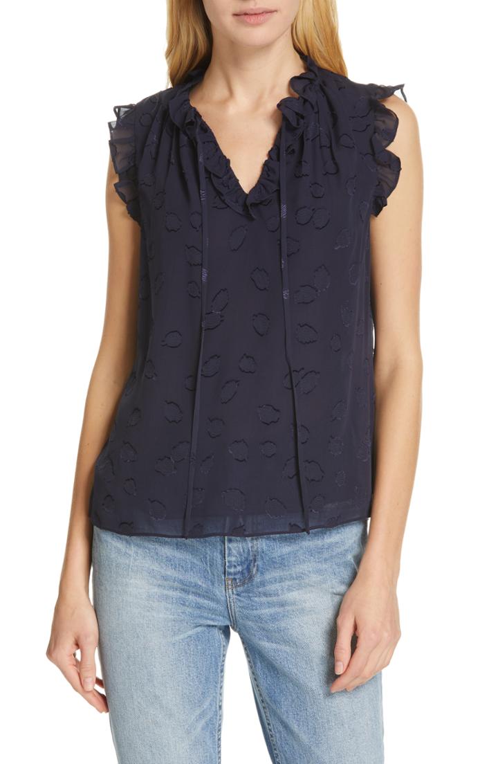 Women's Rebecca Taylor Tulip Clip Ruffle Blouse