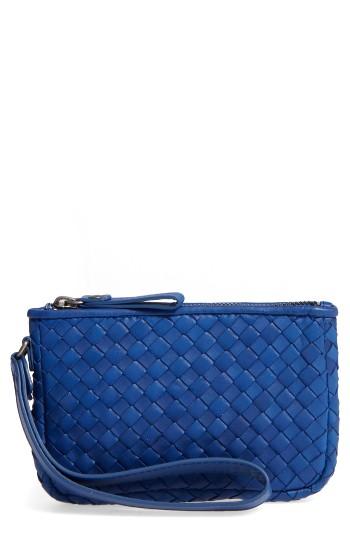 Robert Zur Small Maya Leather Clutch - Blue