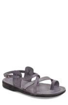Men's Jerusalem Sandals 'the Good Shepherd' Leather Sandal -7.5us / 40eu - Grey