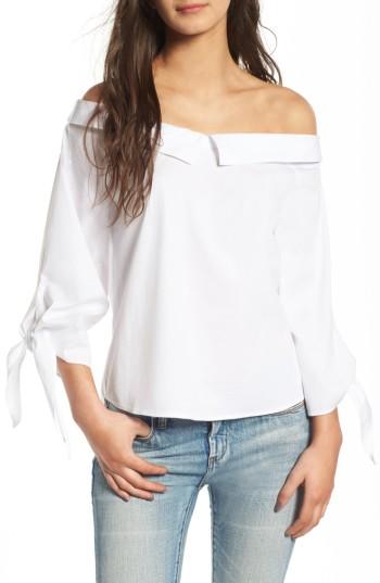 Women's Leith Off The Shoulder Blouse - White