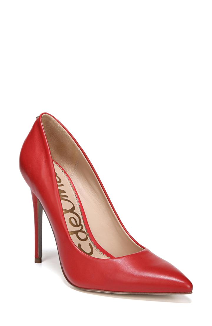 Women's Sam Edelman Danna Pointy Toe Pump M - Red