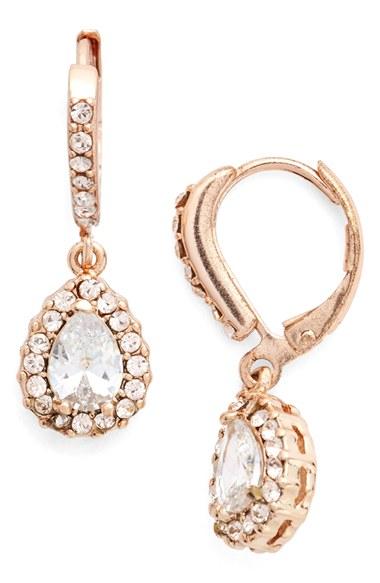 Women's Givenchy Teardrop Crystal Earrings