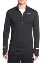 Men's Nike 'element' Dri-fit Quarter Zip Running Top - Black
