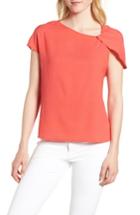 Women's Trouve Asymmetrical Shoulder Top, Size - Red