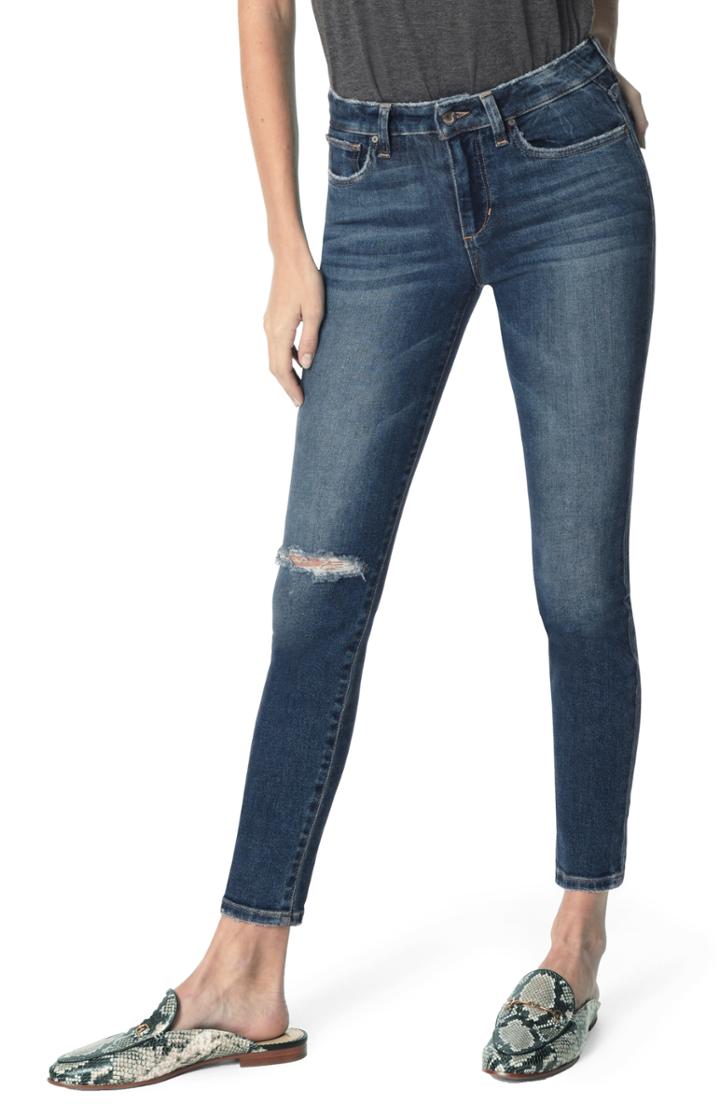 Women's Joe's Icon Ripped Ankle Skinny Jeans - Blue