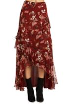 Women's Willow & Clay Ruffle Detail High/low Skirt