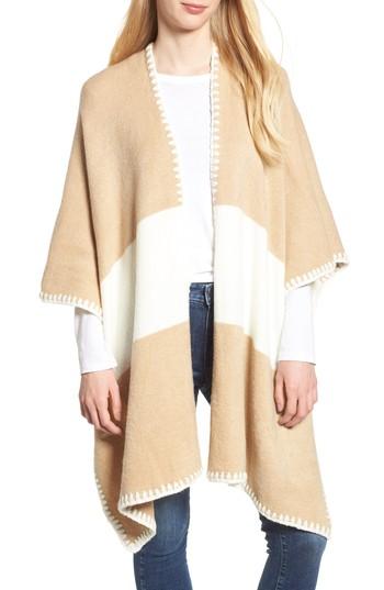Women's Bishop + Young Whipstitched Poncho - Beige