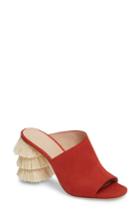 Women's Pour La Victoire Hettie Tassel Heel Mule .5 M - Red