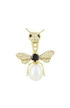 Women's Yvonne Leon Fly Diamond, Black Diamond & Freshwater Pearl Ear Jacket