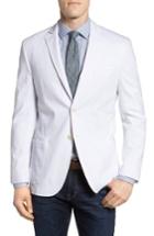 Men's Jkt New York Trim Fit Stretch Cotton Blazer R - White