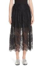 Women's Roseanna Leylight Lace Midi Skirt Us / 36 Fr - Blue